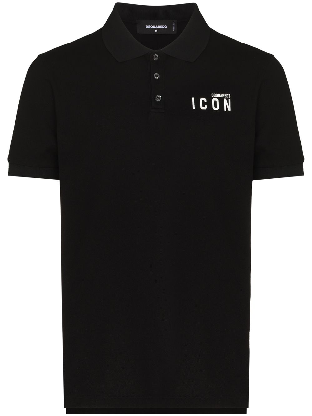 Dsquared2 Icon-print polo shirt - Black von Dsquared2