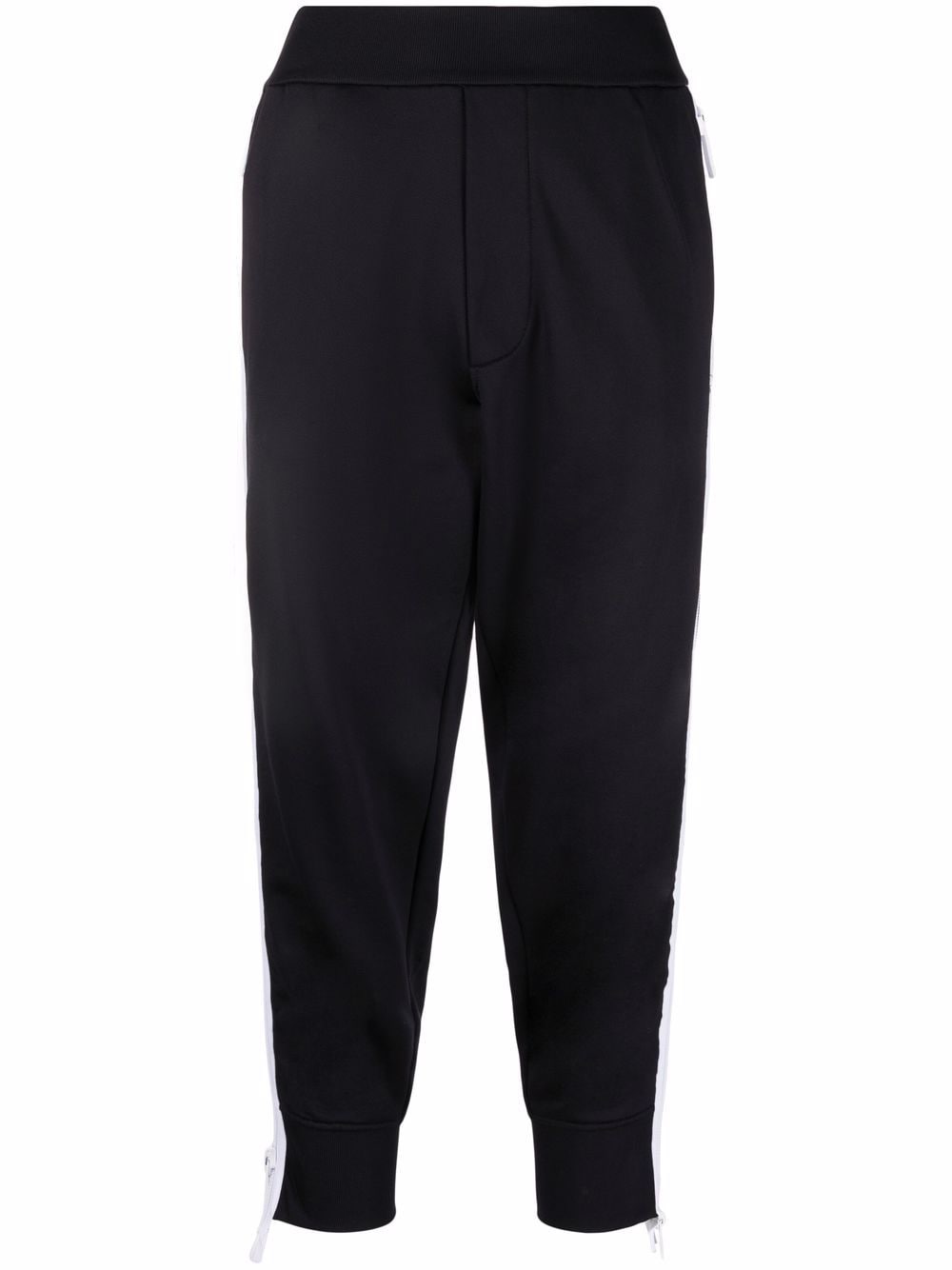 Dsquared2 Maple Leaf zip-detail track pants - Black von Dsquared2