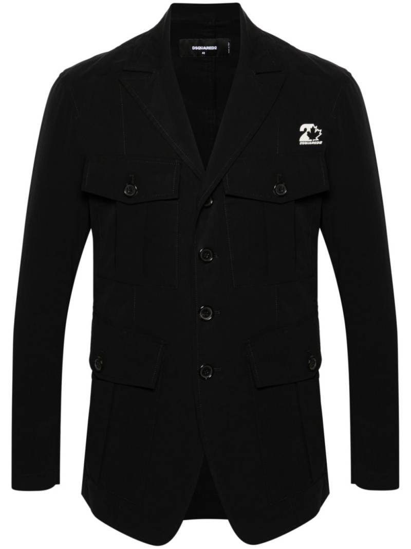 Dsquared2 Military cotton blazer - Black von Dsquared2