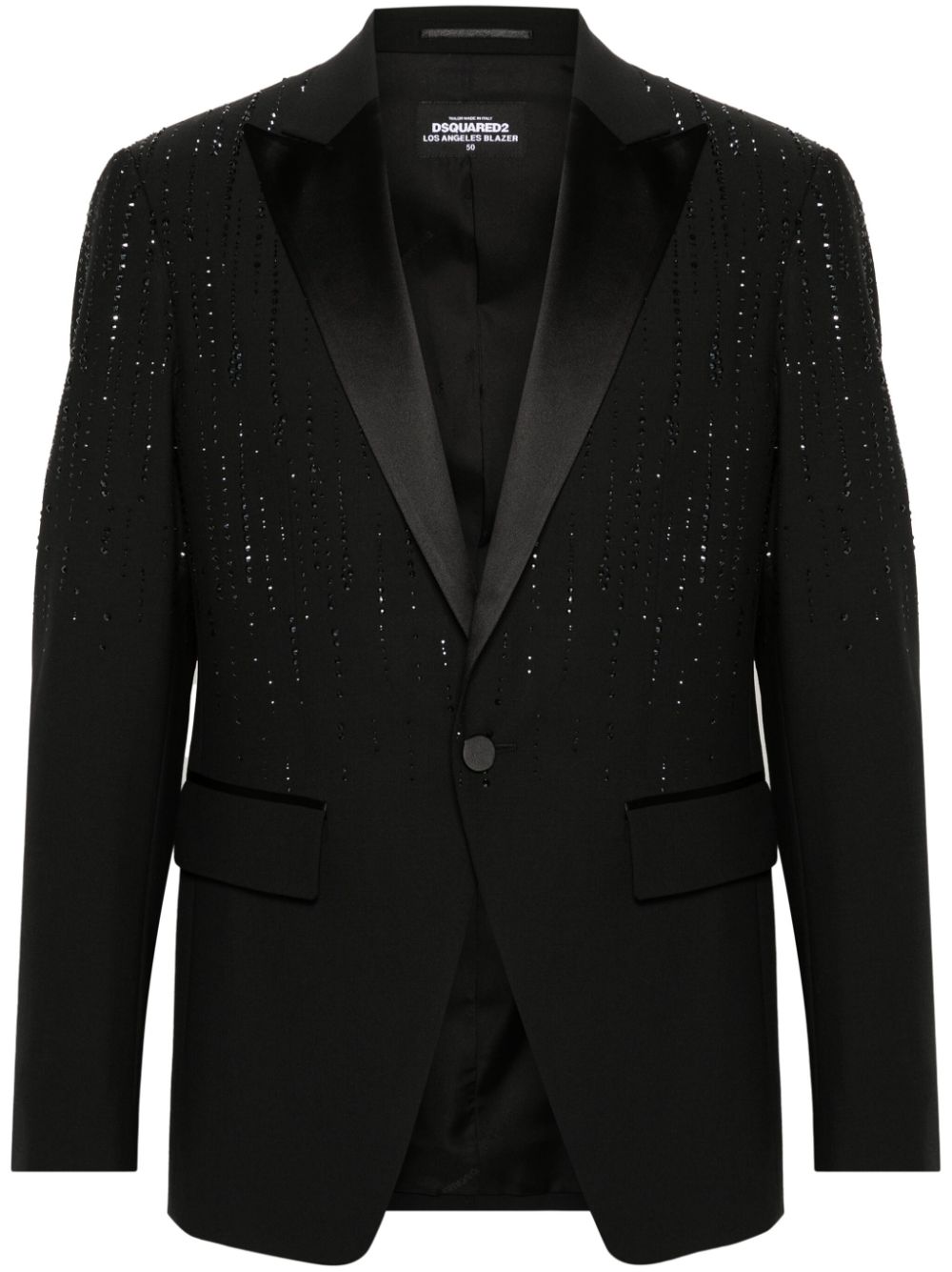 Dsquared2 Raindrops L.A. crystal-embellished blazer - Black von Dsquared2