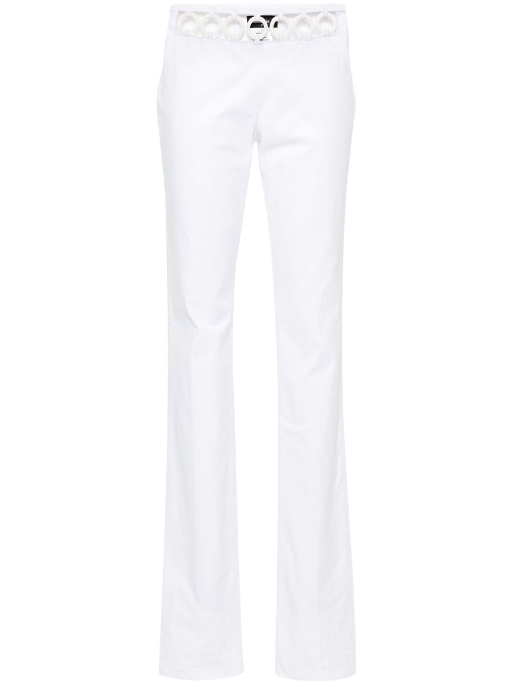 Dsquared2 Sharpei ring-embellished trousers - White von Dsquared2