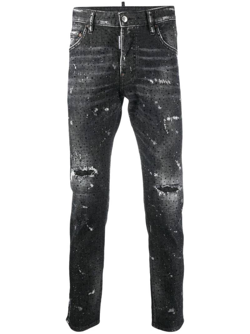 Dsquared2 Skater embellished skinny jeans - Black von Dsquared2