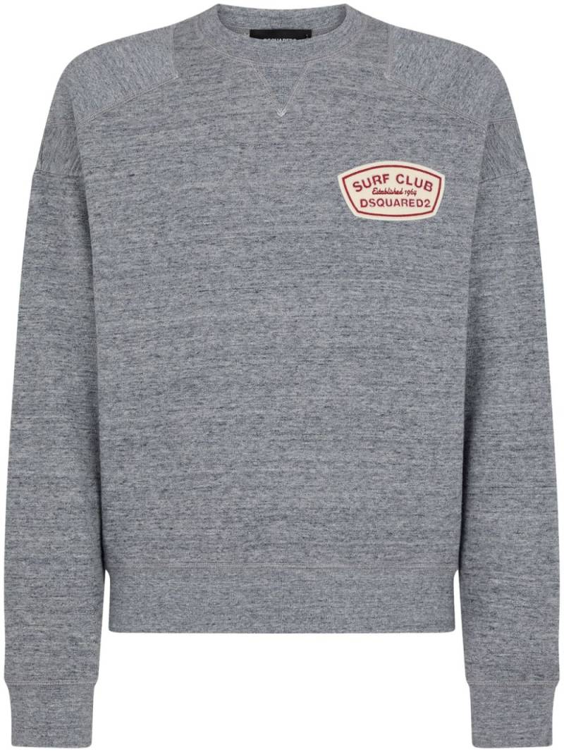 Dsquared2 Surf Club-appliqué sweatshirt - Grey von Dsquared2
