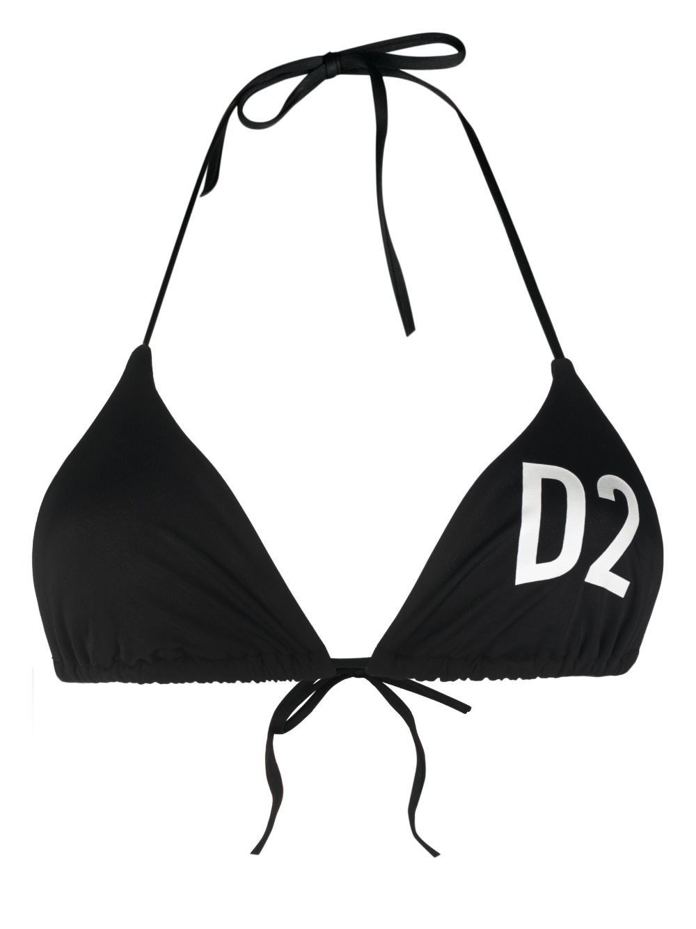 Dsquared2 Technicolour triangle bikini top - Black von Dsquared2