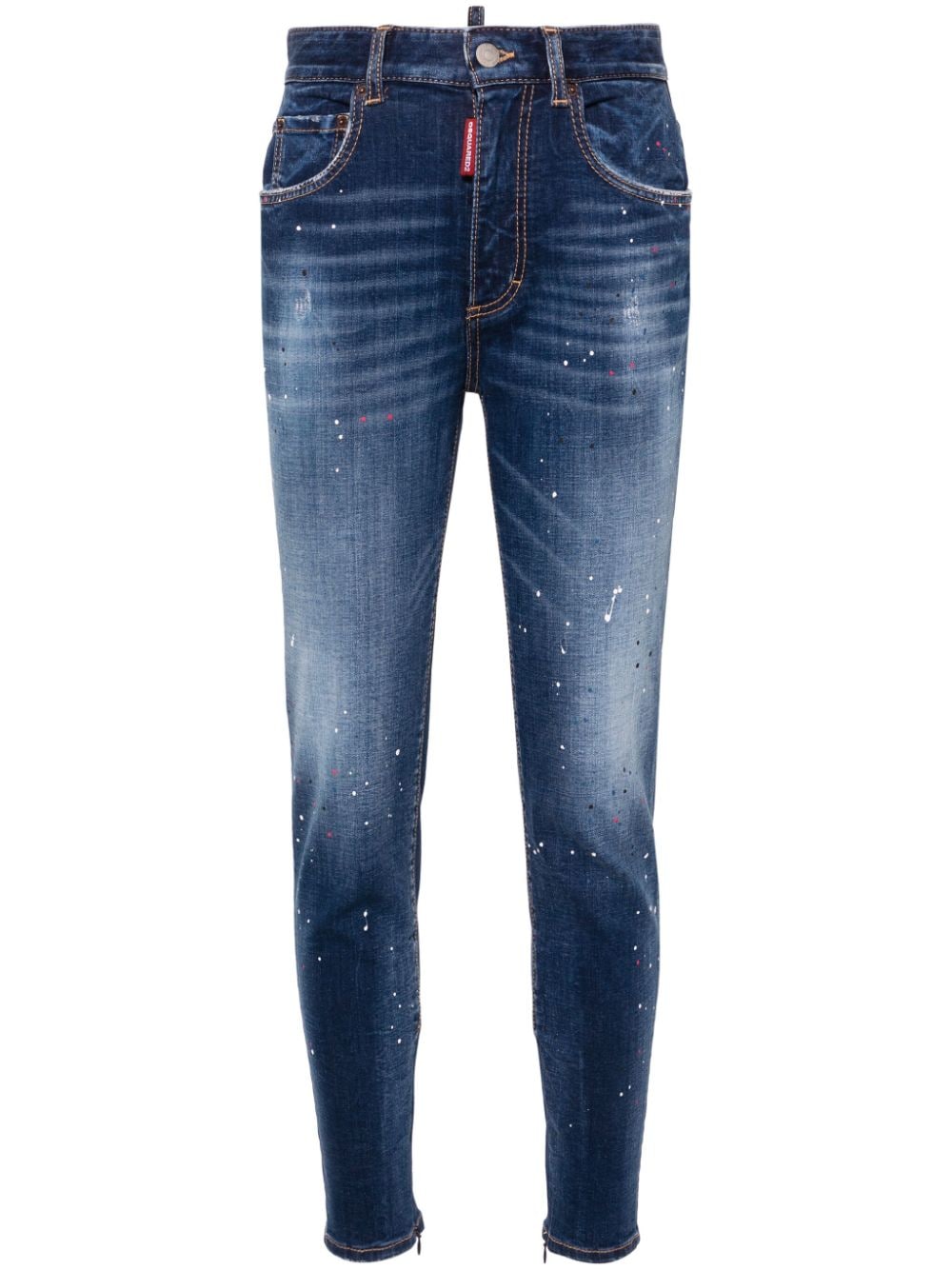 Dsquared2 Twiggy high-rise skinny jeans - Blue von Dsquared2