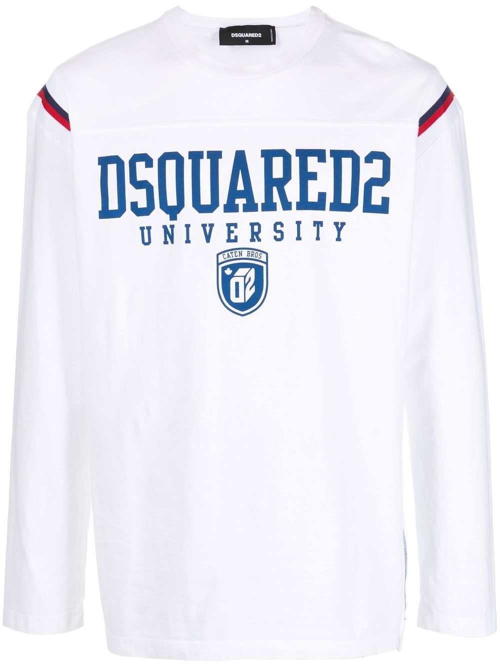 Dsquared2 University-print long-sleeve T-shirt - White von Dsquared2