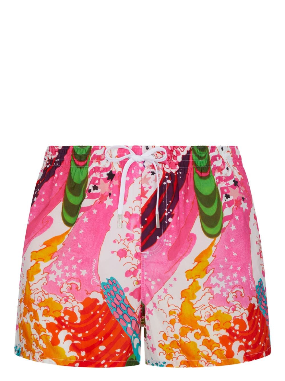 Dsquared2 abstract-print swim shorts - Pink von Dsquared2