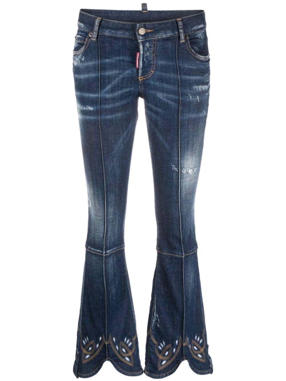 Dsquared2 bead-detail flared jeans - Blue von Dsquared2