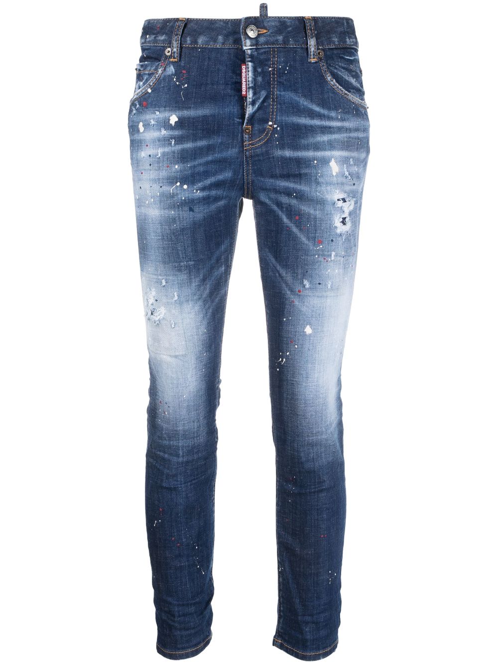 Dsquared2 bleached skinny jeans - Blue von Dsquared2