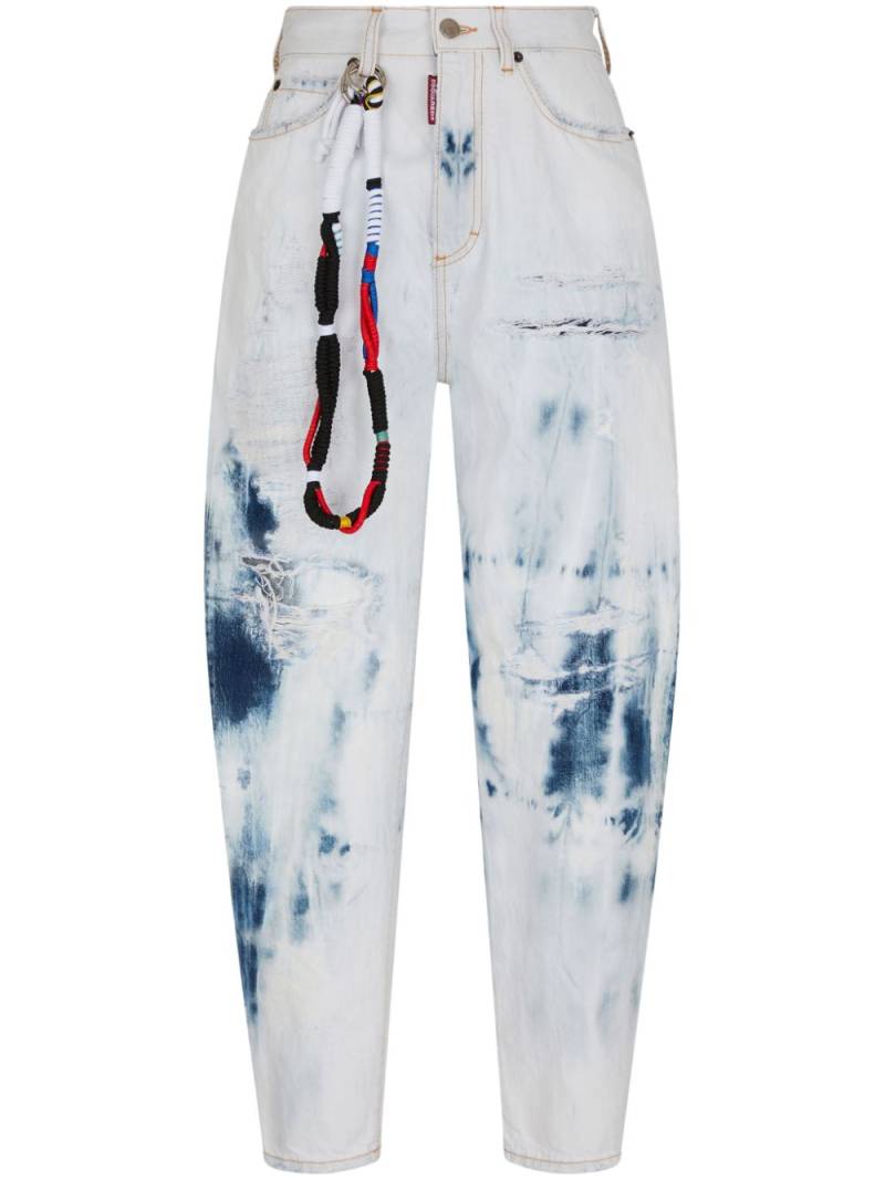 Dsquared2 bleached tapered-leg jeans - Blue von Dsquared2