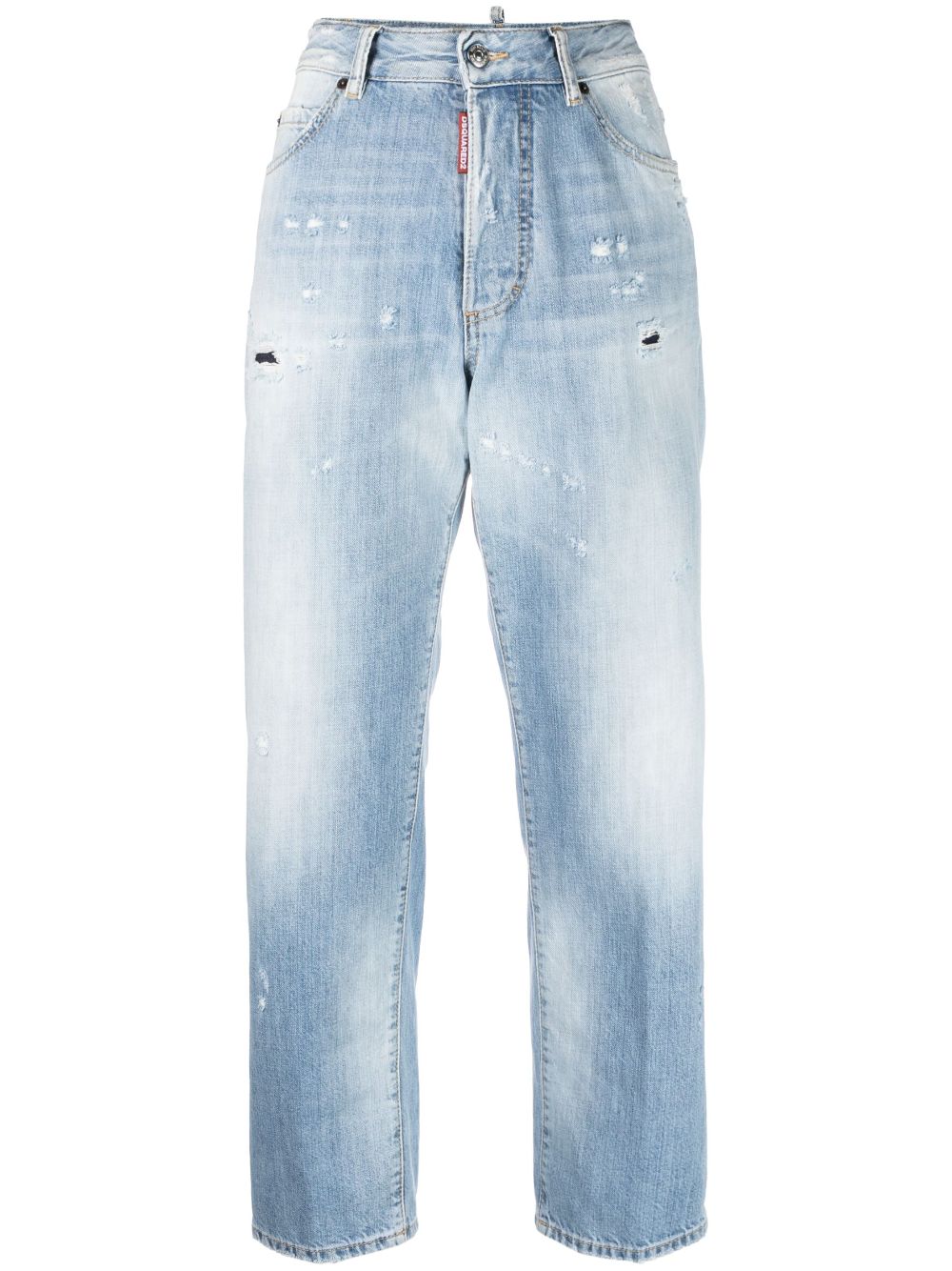 Dsquared2 bleached-wash cropped jeans - Blue von Dsquared2