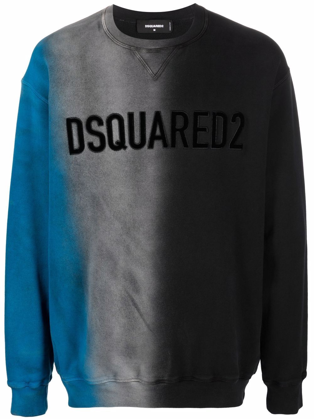 Dsquared2 block-print sweatshirt - Blue von Dsquared2