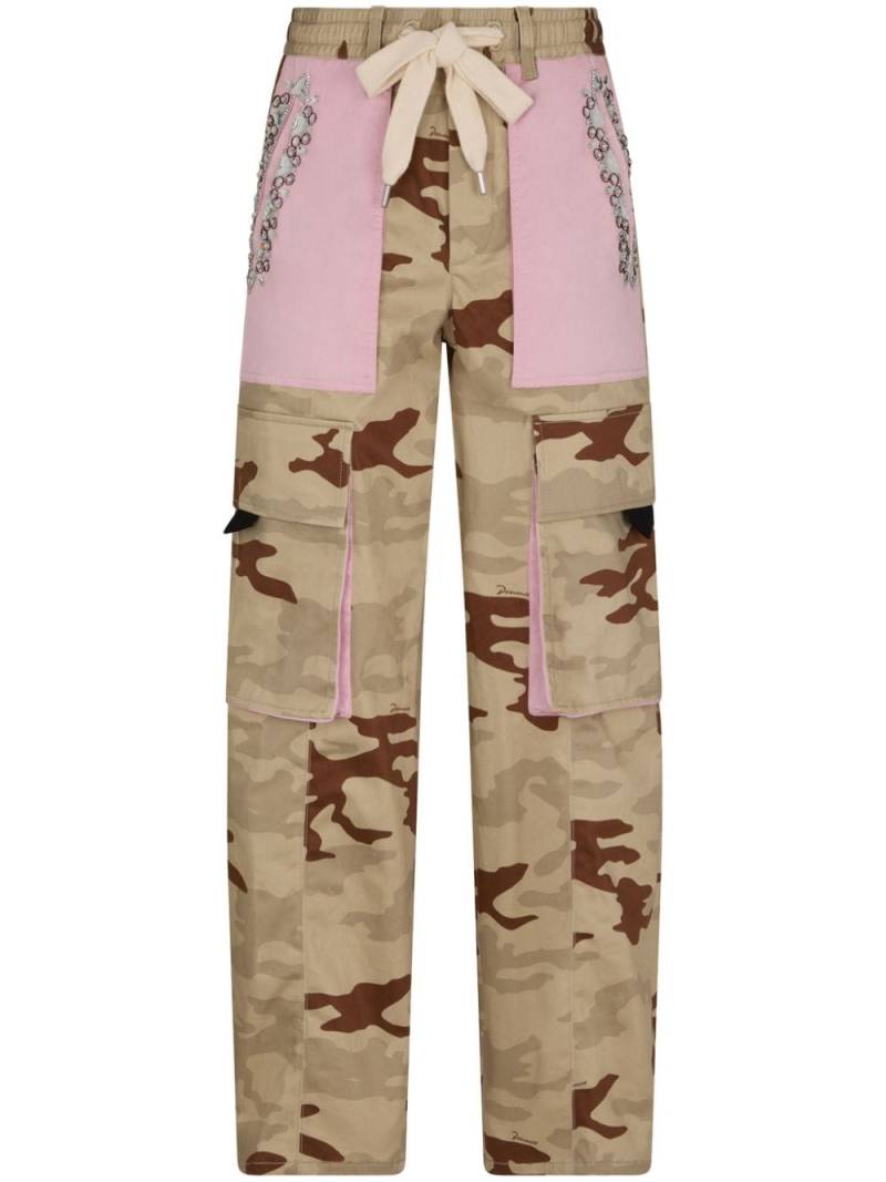 Dsquared2 camouflage-print drawstring cargo trousers - Neutrals von Dsquared2