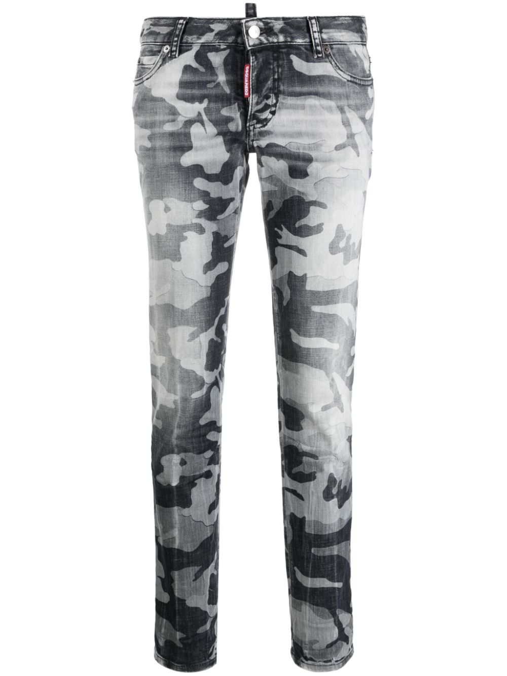 Dsquared2 camouflage-print skinny jeans - Black von Dsquared2