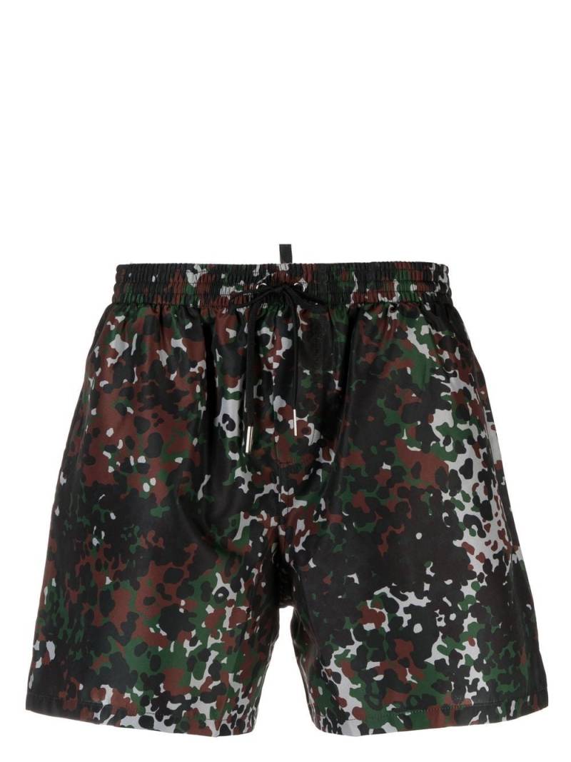 Dsquared2 camouflage print swim shorts - Black von Dsquared2