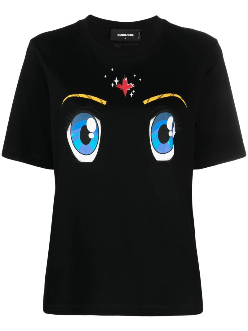 Dsquared2 cartoon-inspired print T-shirt - Black von Dsquared2