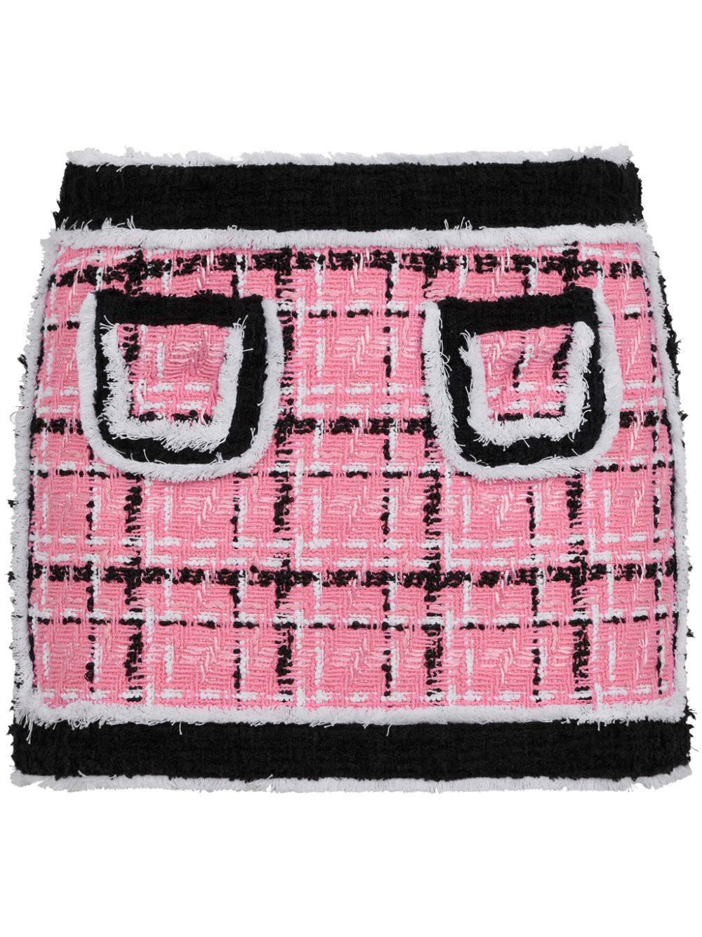 Dsquared2 colour-block tweed miniskirt - Pink von Dsquared2