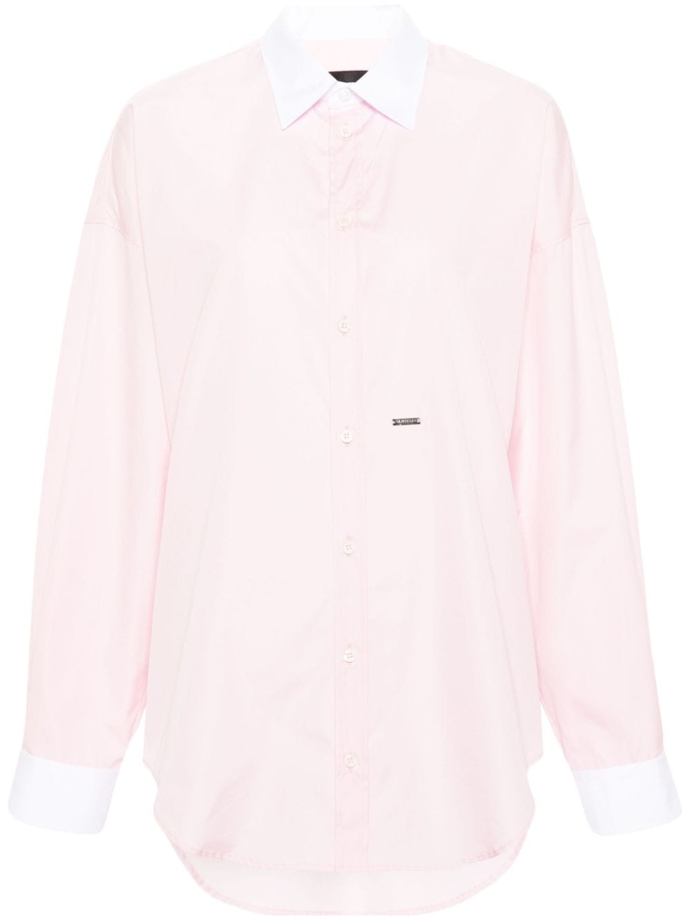 Dsquared2 contrasting-collar cotton shirt - Pink von Dsquared2