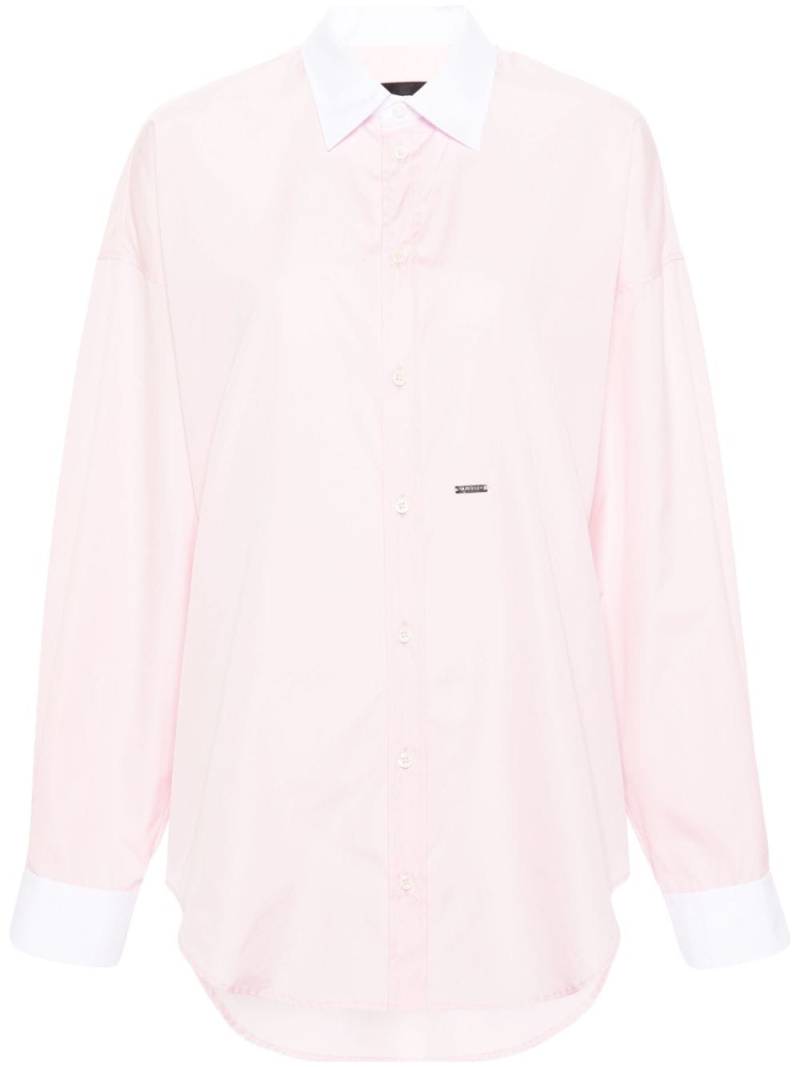 Dsquared2 contrasting-collar cotton shirt - Pink von Dsquared2