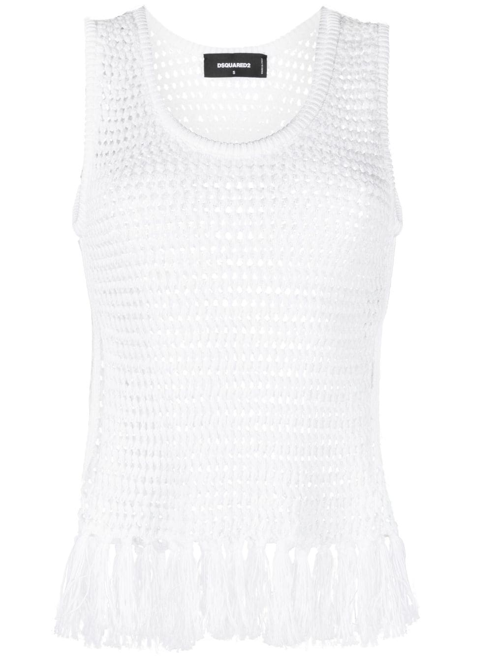 Dsquared2 crochet-knit tank top - White von Dsquared2