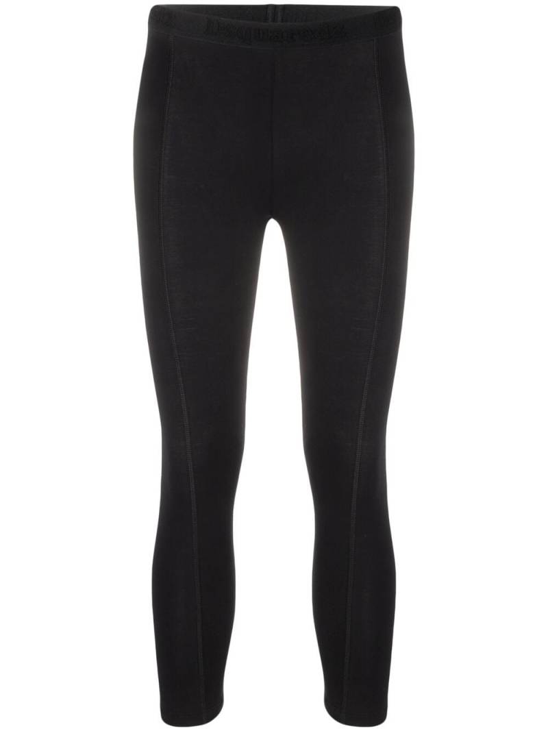 Dsquared2 cropped stretch-cotton leggings - Black von Dsquared2