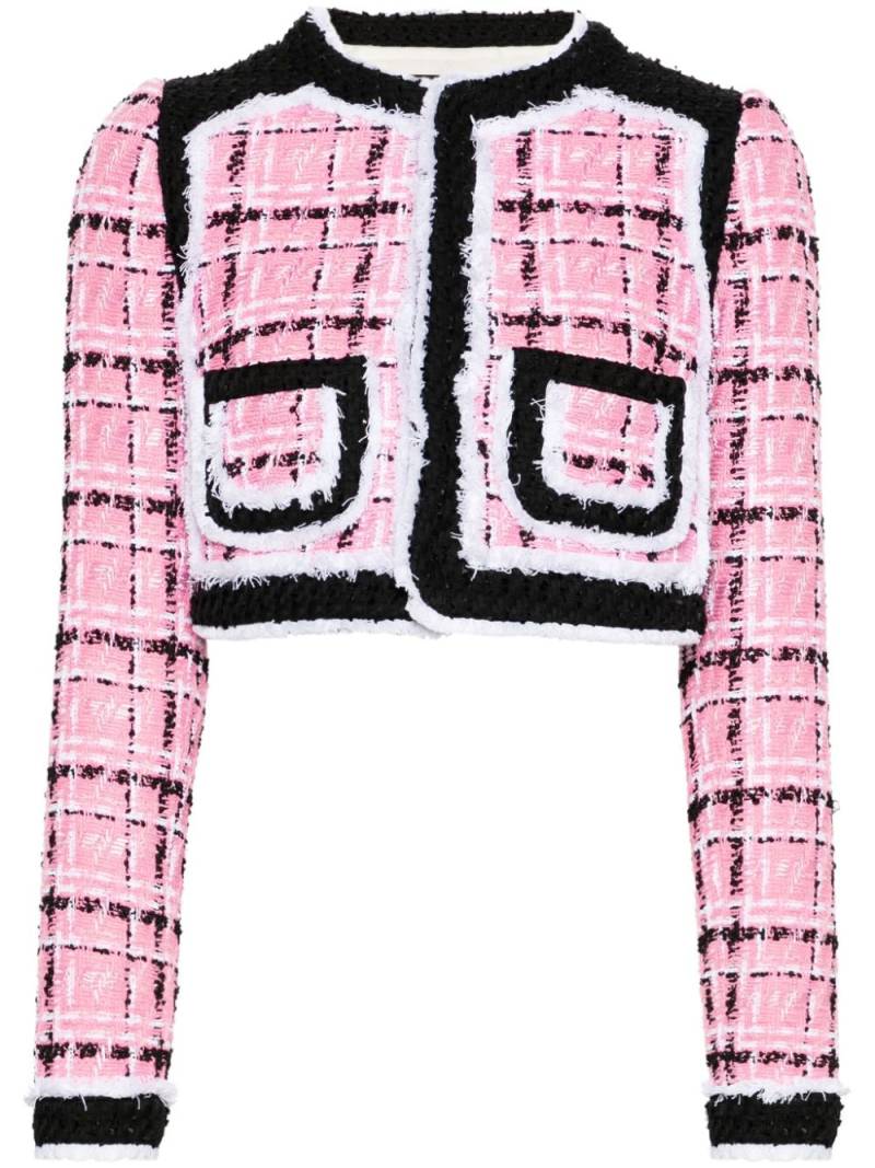 Dsquared2 cropped tweed jacket - Pink von Dsquared2