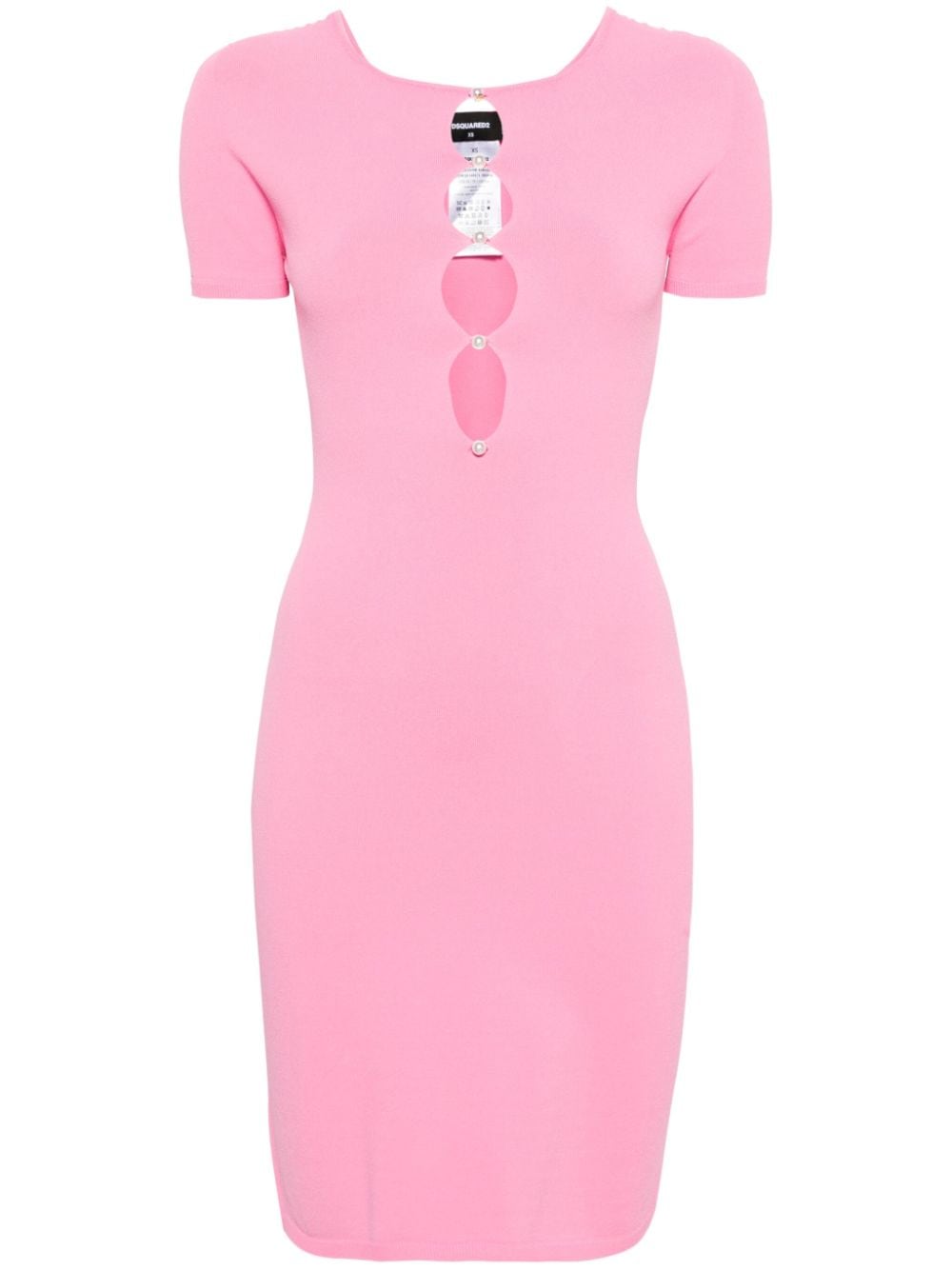 Dsquared2 cut-out detailed knitted dress - Pink von Dsquared2