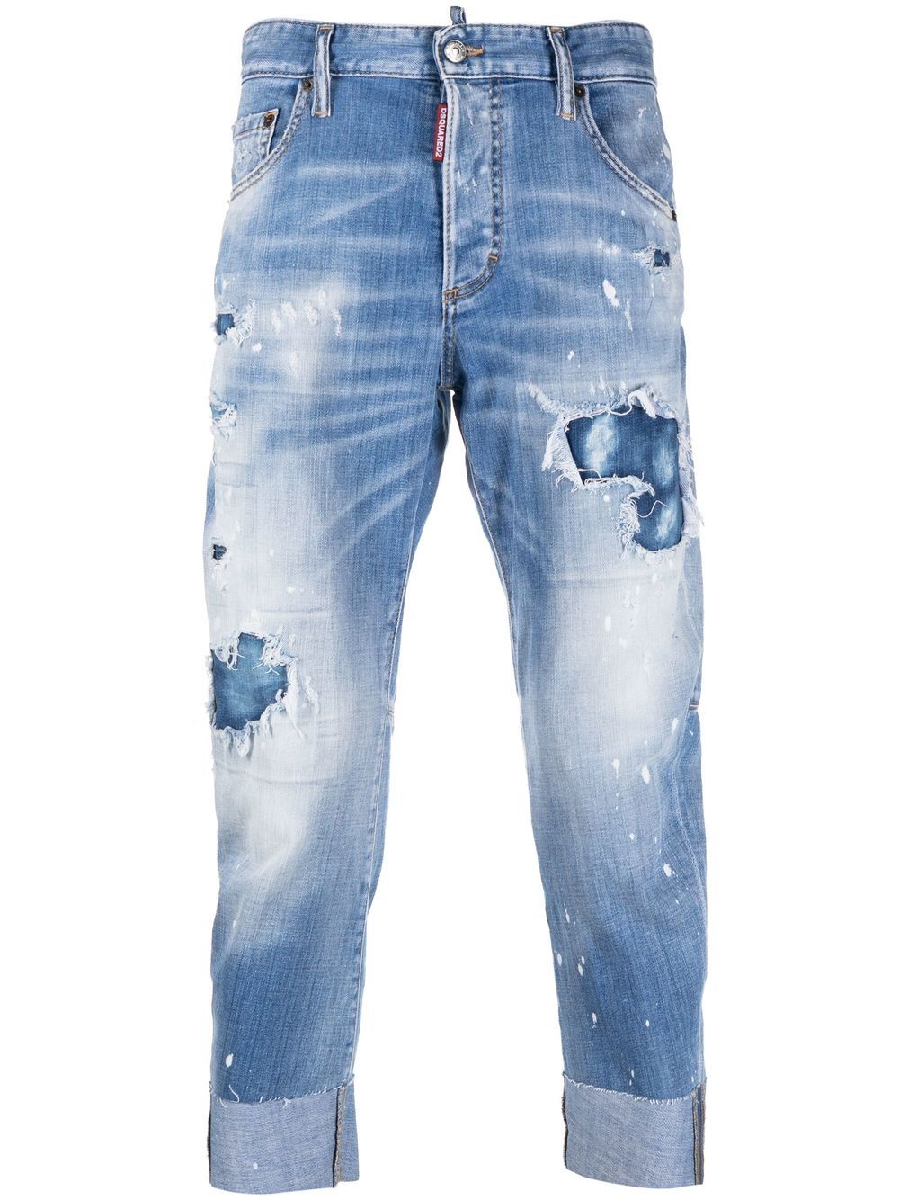 Dsquared2 distressed cropped jeans - Blue von Dsquared2