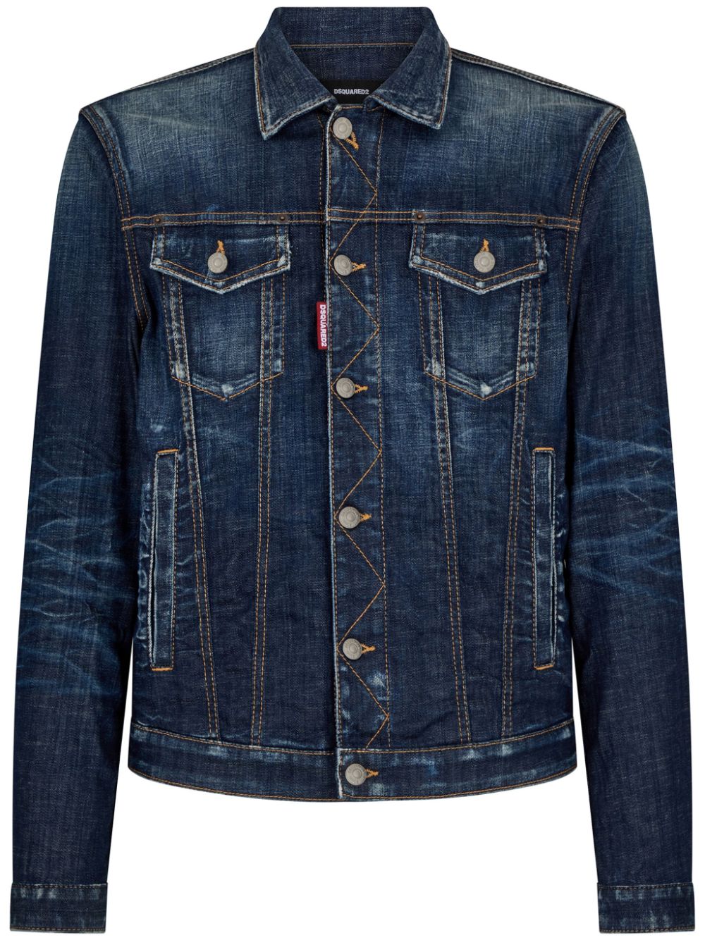 Dsquared2 distressed denim jacket - Blue von Dsquared2