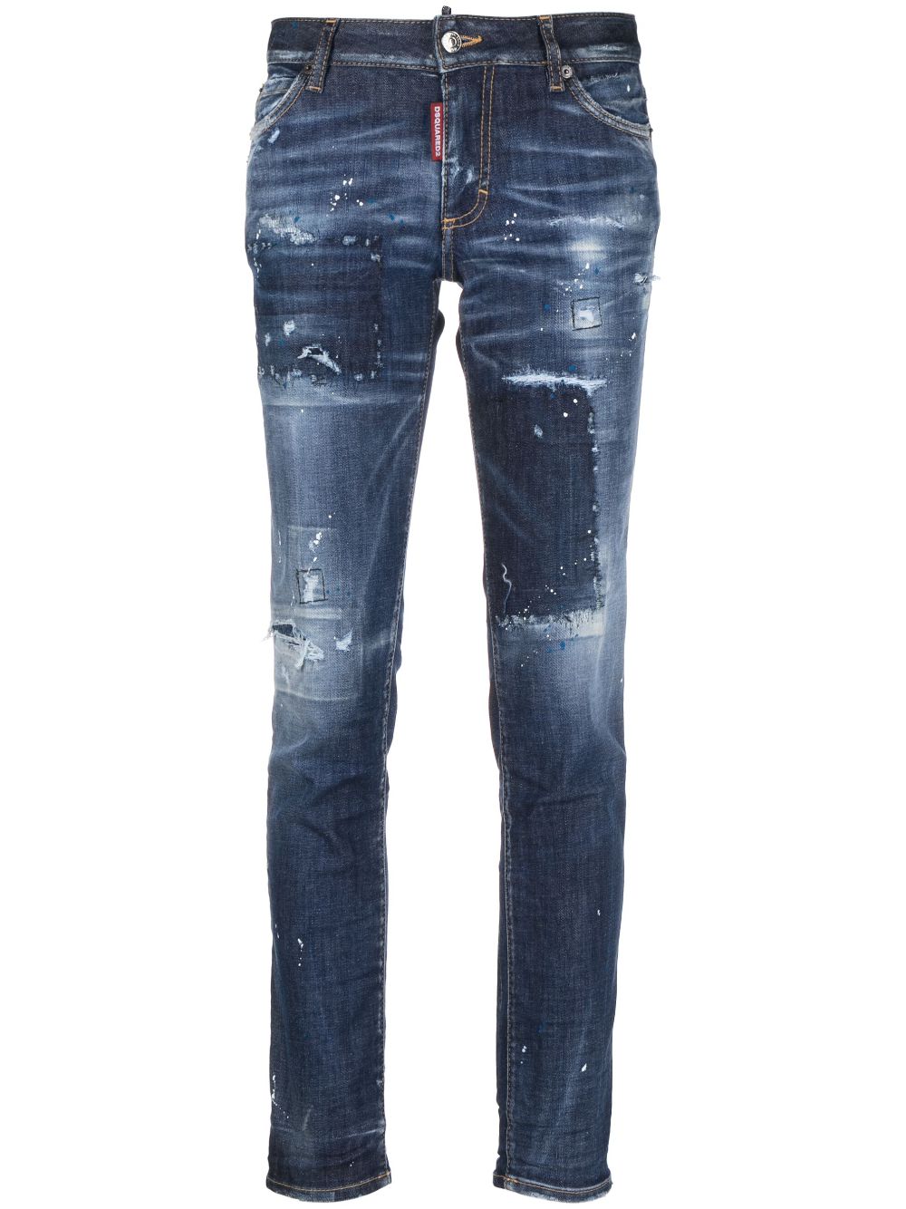 Dsquared2 distressed-effect slim-cut jeans - Blue von Dsquared2
