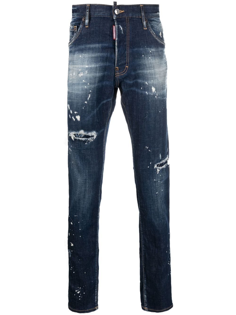 Dsquared2 distressed-effect straight-leg jeans - Blue von Dsquared2