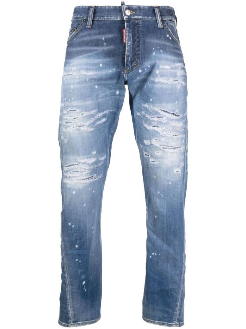 Dsquared2 distressed slim-cut jeans - Blue von Dsquared2