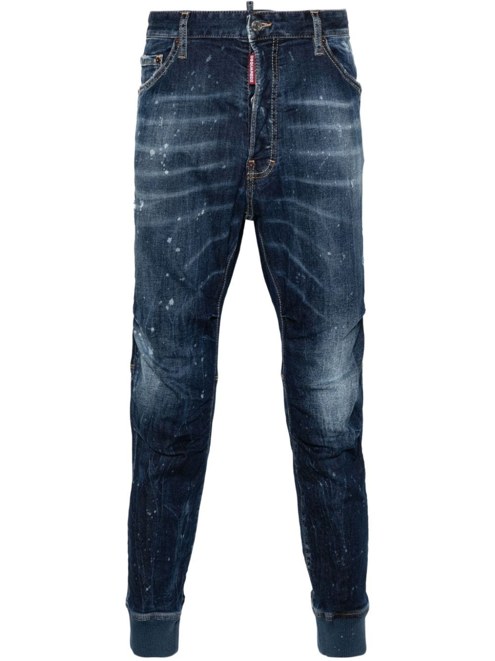 Dsquared2 distressed slim-fit track jeans - Blue von Dsquared2