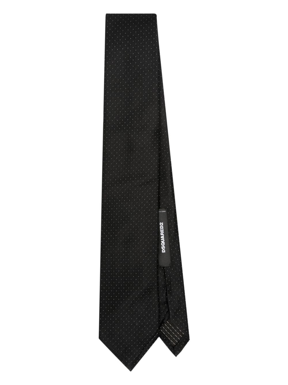 Dsquared2 dot-print pointed tie - Black von Dsquared2