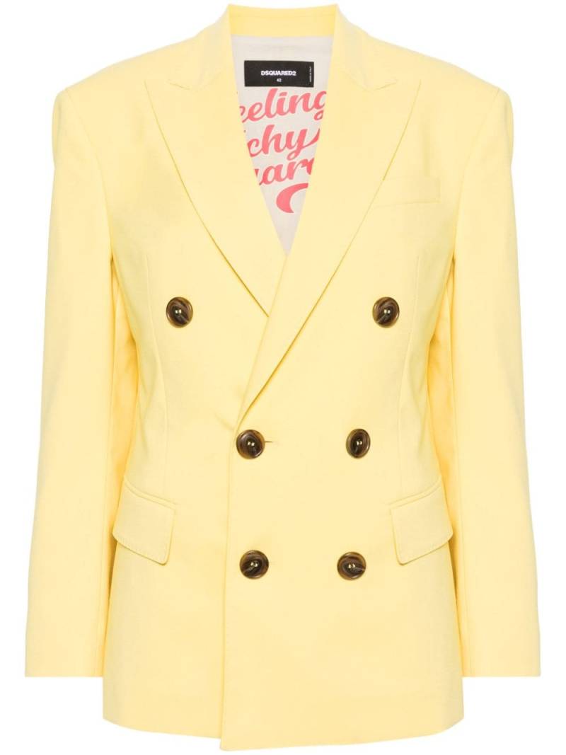 Dsquared2 double-breasted blazer - Yellow von Dsquared2