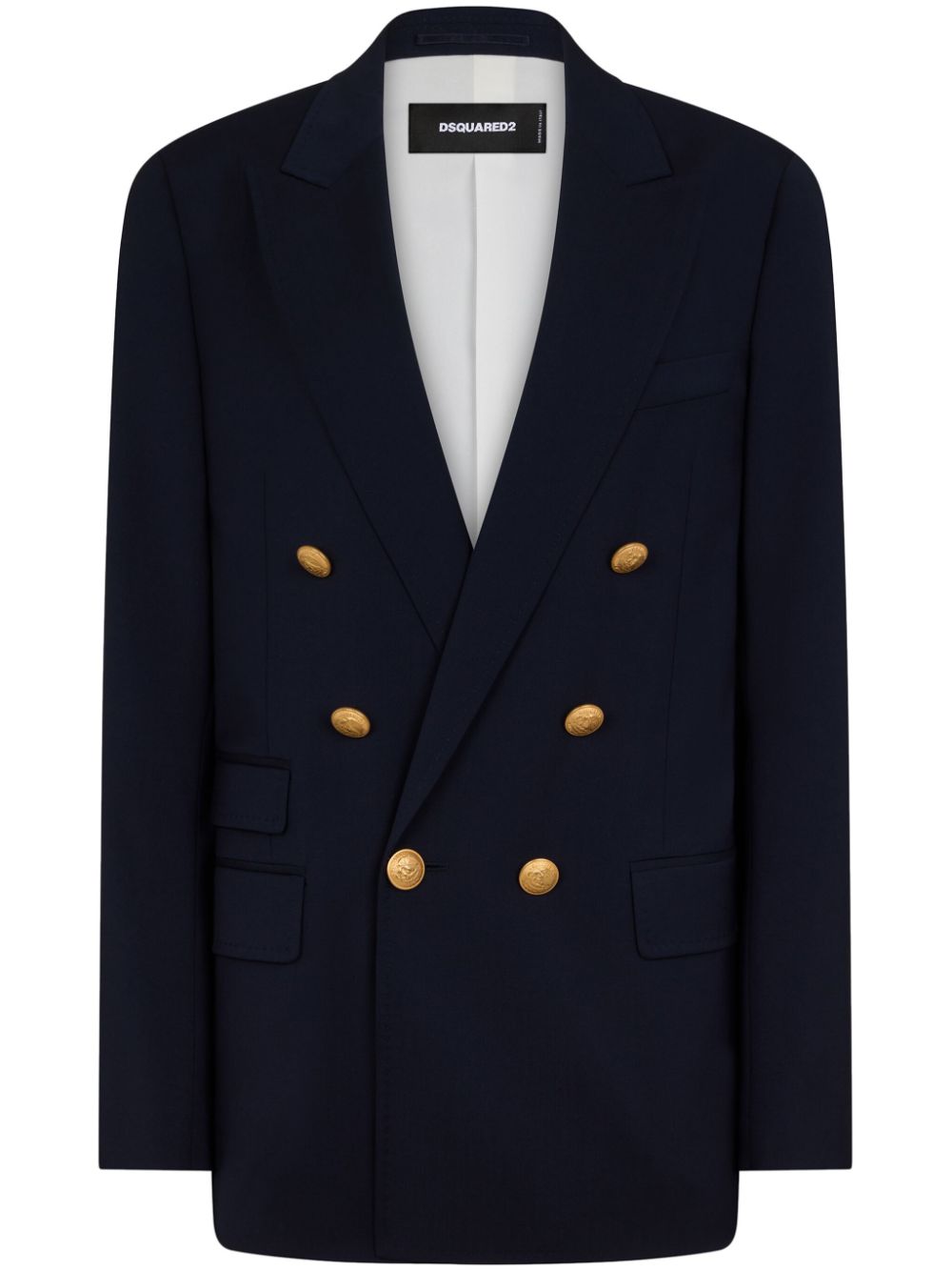 Dsquared2 double-breasted virgin wool blazer - Blue von Dsquared2