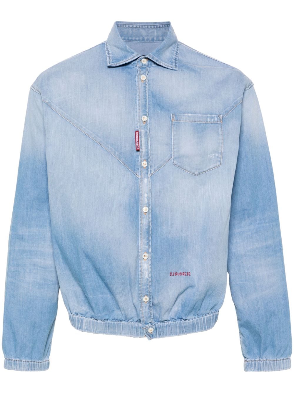 Dsquared2 elasticated-waistband denim shirt - Blue von Dsquared2