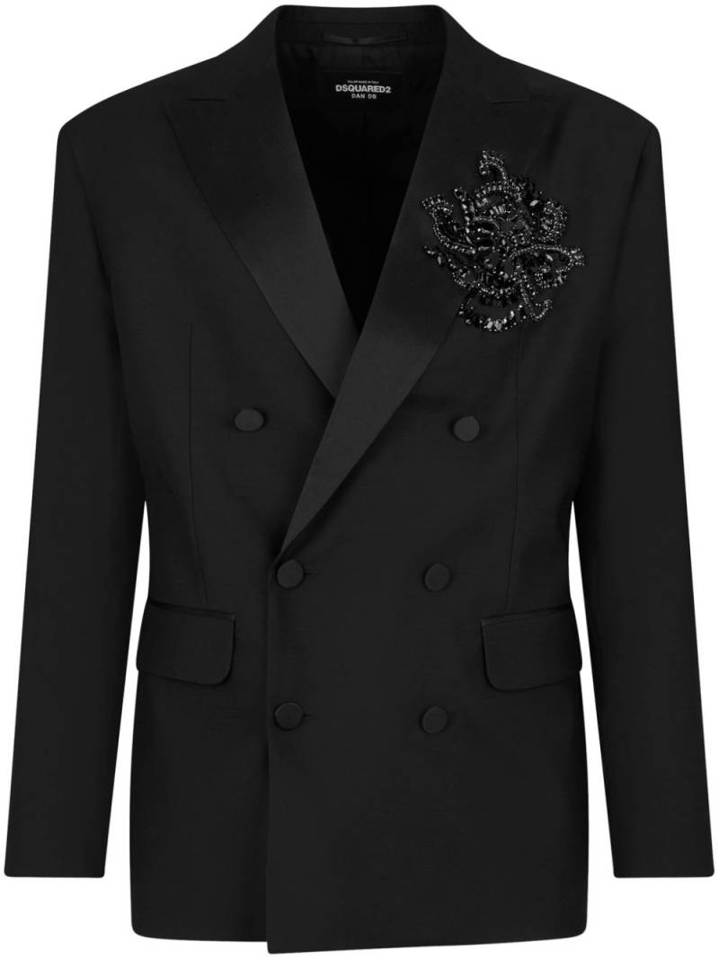Dsquared2 embellished double-breasted blazer - Black von Dsquared2