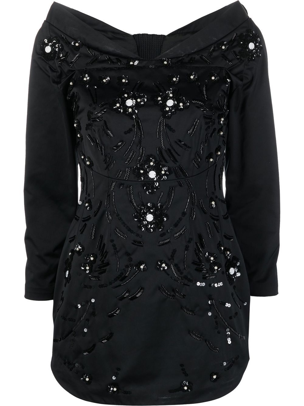 Dsquared2 embellished off-shoulder minidress - Black von Dsquared2