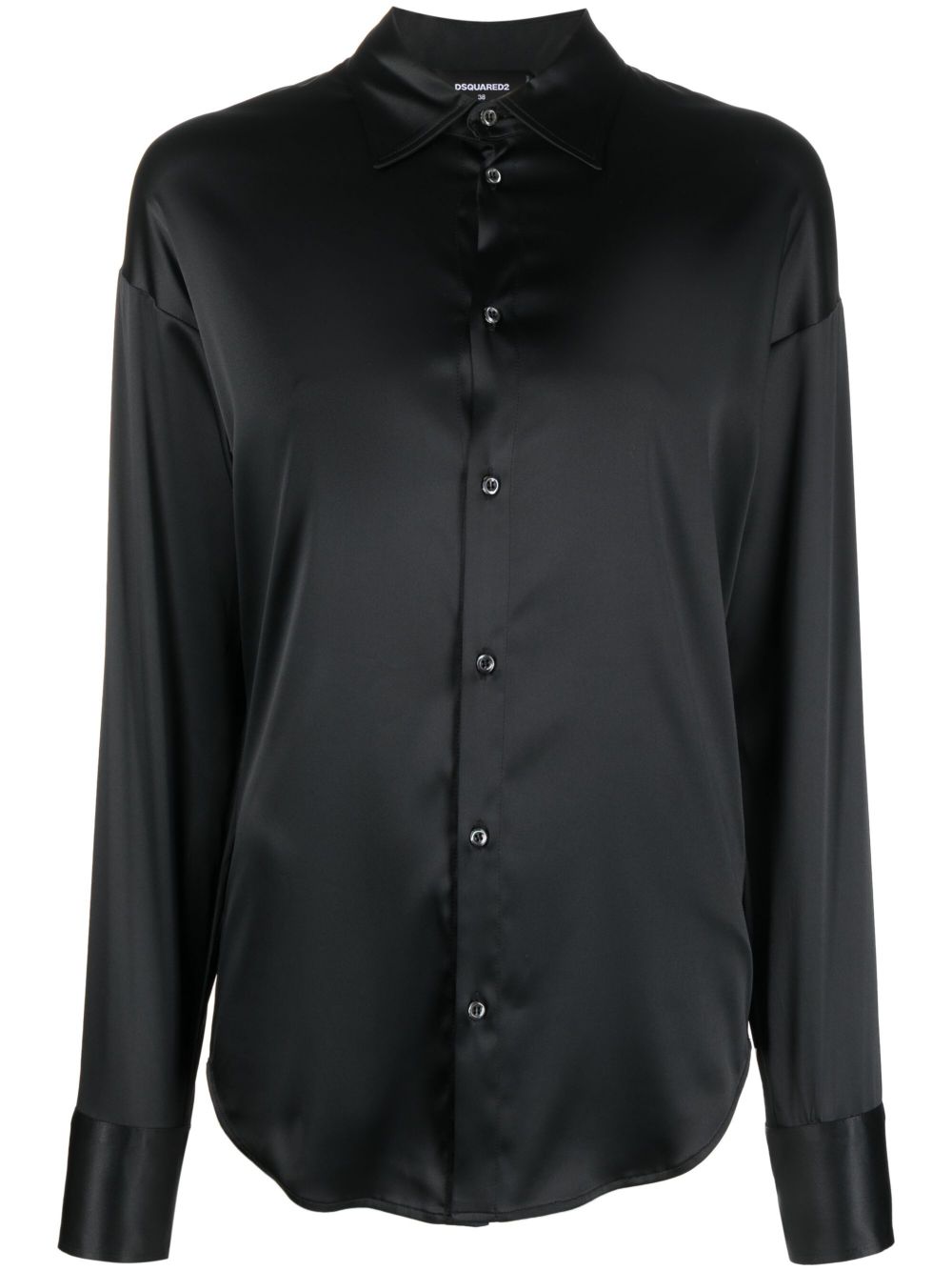 Dsquared2 embellished satin shirt - Black von Dsquared2