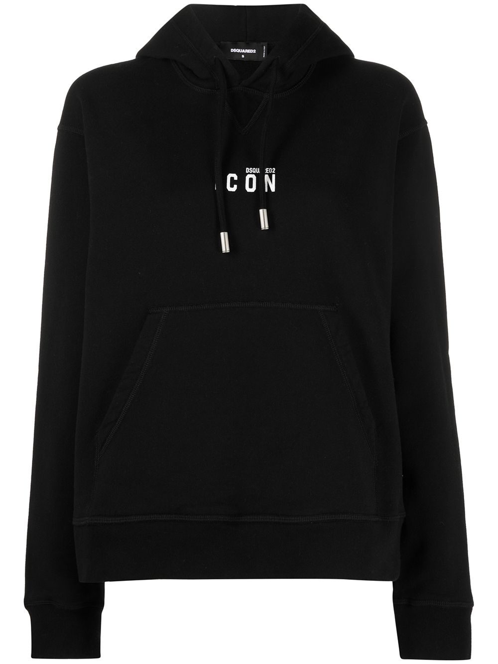 Dsquared2 embroidered Icon hoodie - Black von Dsquared2