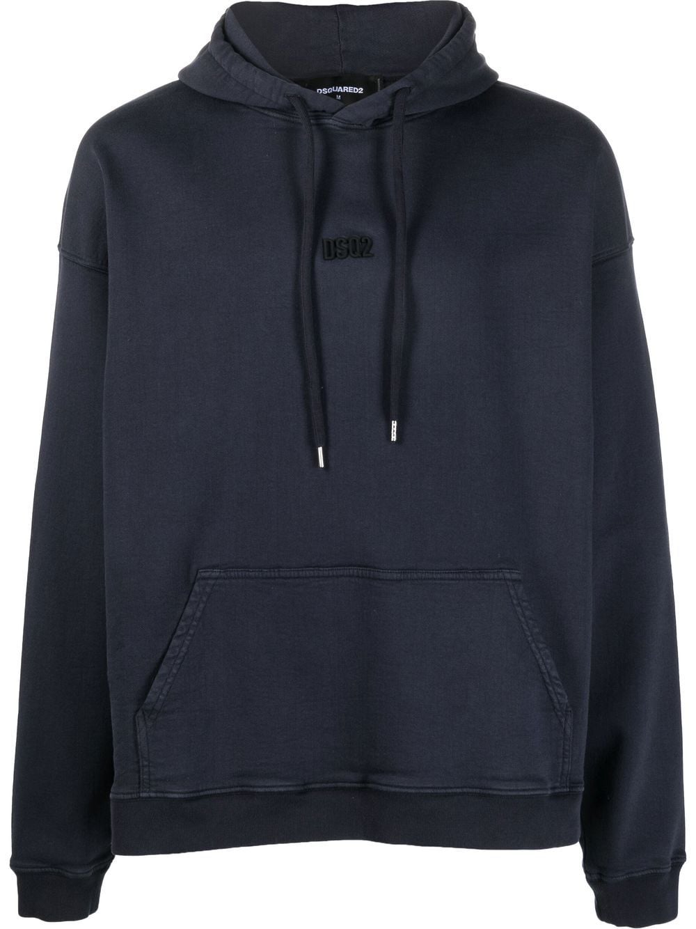 Dsquared2 embroidered-logo hoodie - Blue von Dsquared2