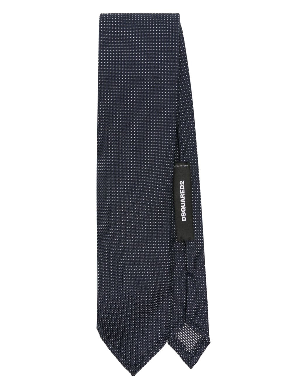 Dsquared2 geometric-print silk tie - Blue von Dsquared2