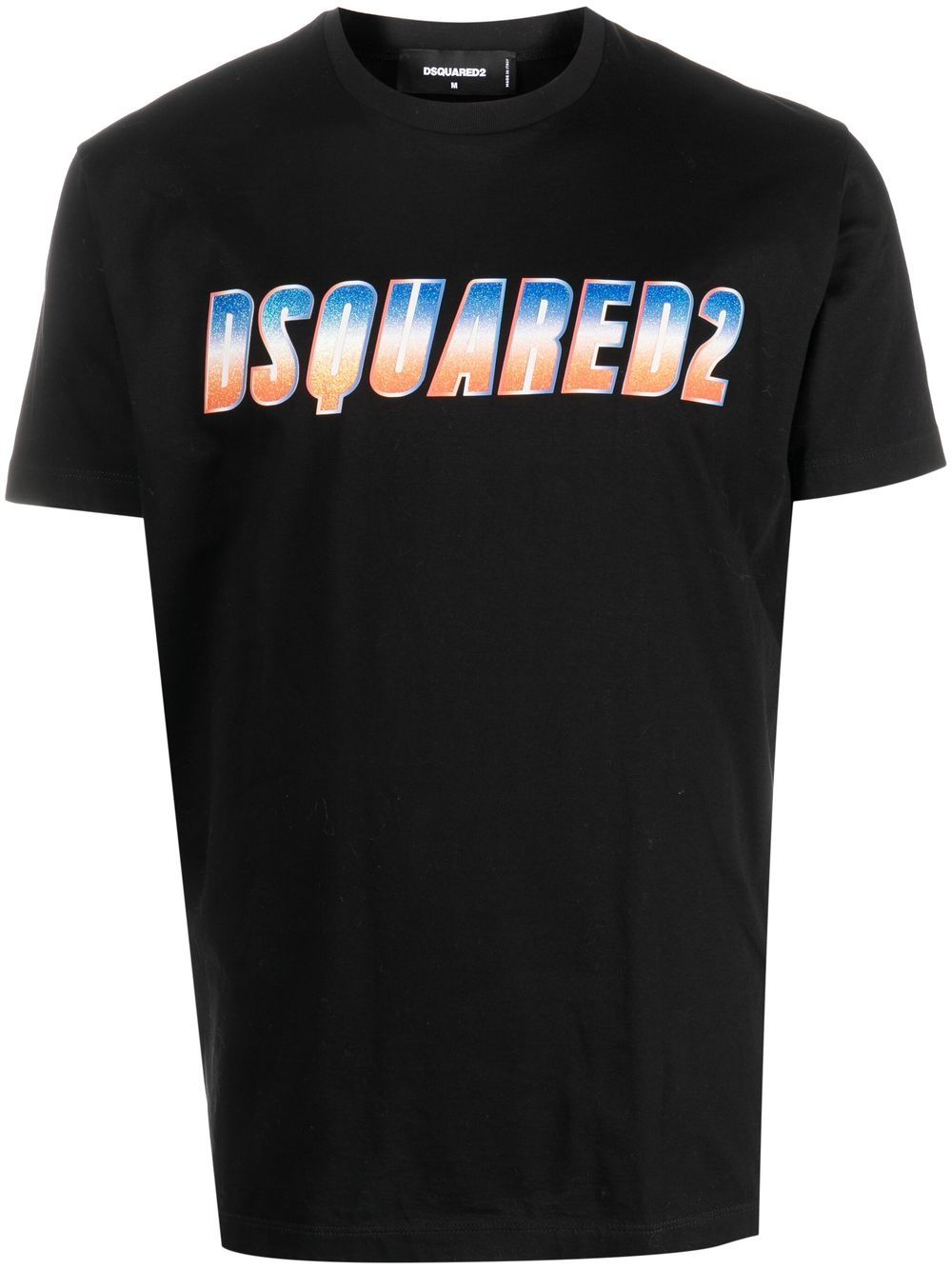 Dsquared2 glitter logo-print T-shirt - Black von Dsquared2