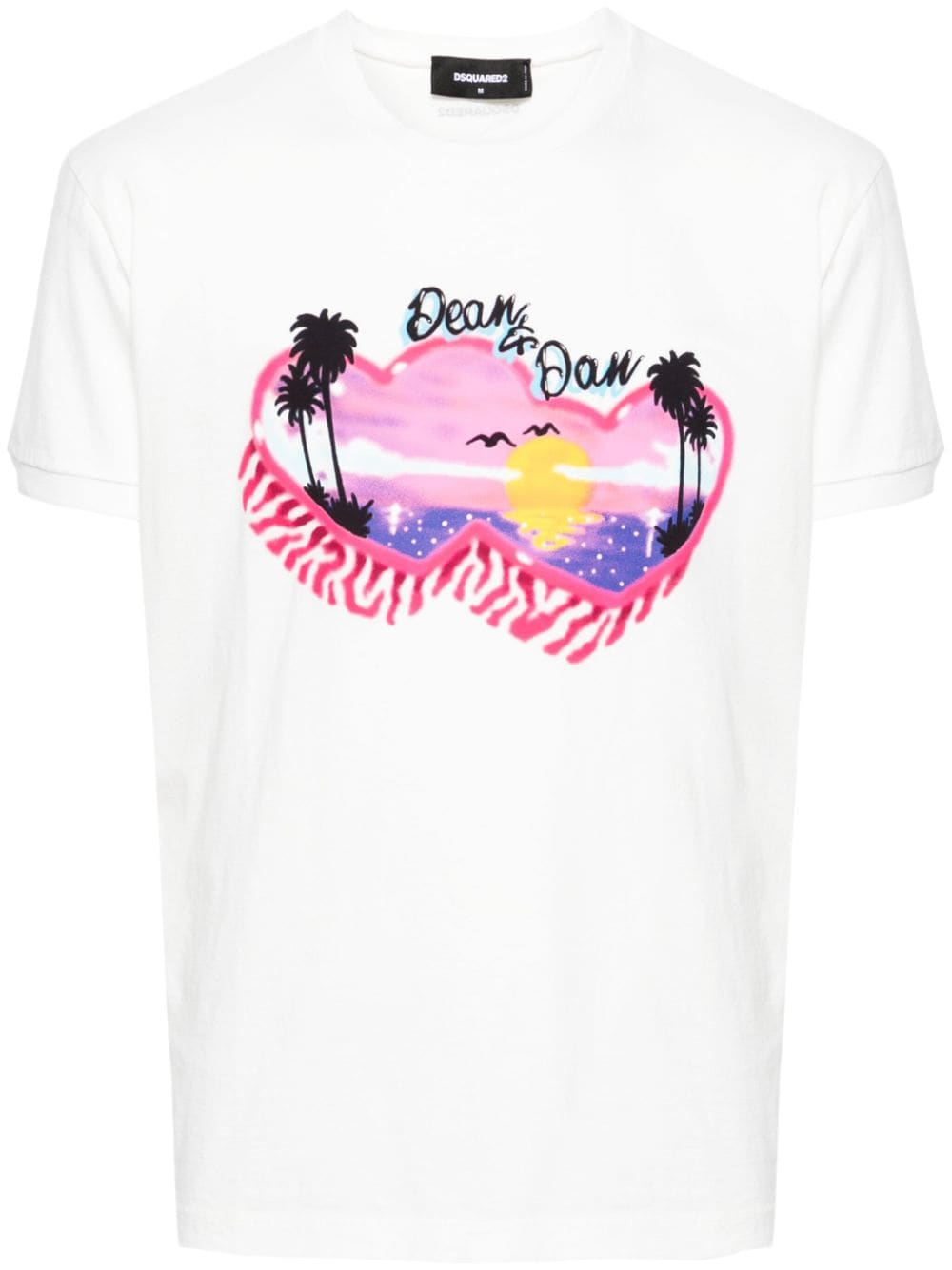 Dsquared2 graphic-print cotton T-shirt - White von Dsquared2