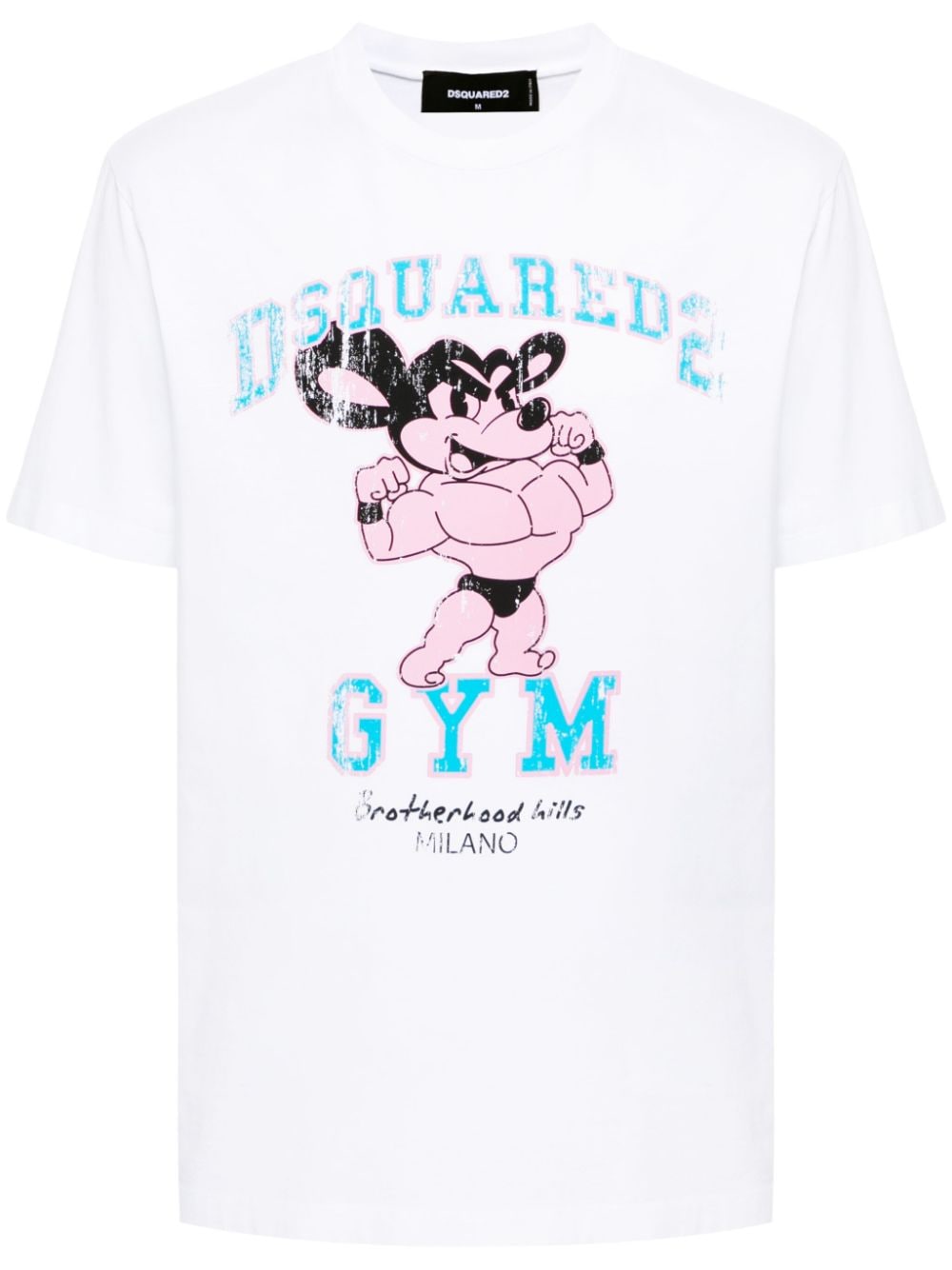 Dsquared2 graphic-print cotton T-shirt - White von Dsquared2