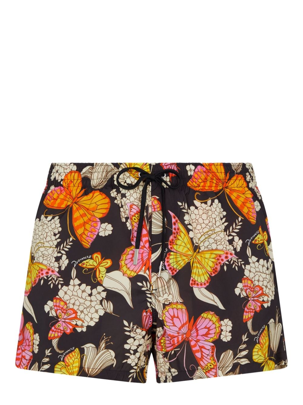 Dsquared2 graphic-print swim shorts - Black von Dsquared2