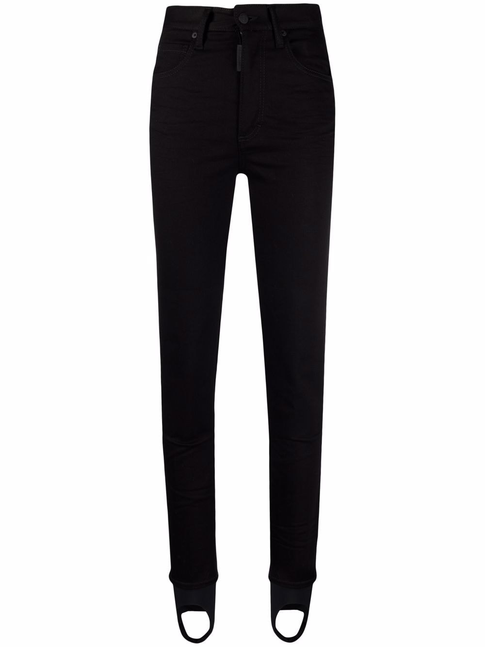 Dsquared2 high-rise stirrup jeans - Black von Dsquared2