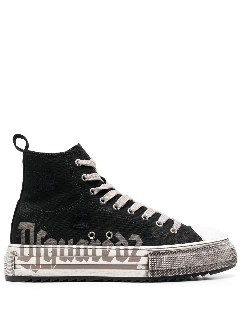 Dsquared2 high-top flatform sneakers - Black von Dsquared2