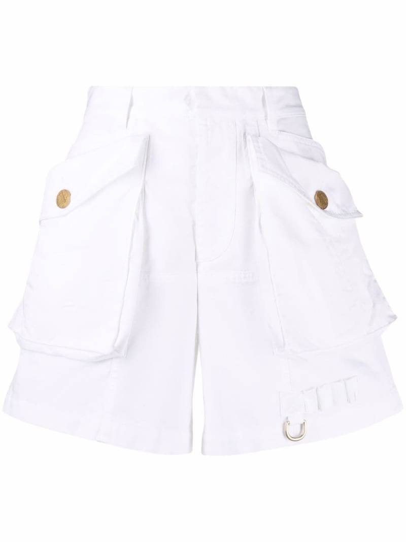 Dsquared2 high-waisted cotton shorts - White von Dsquared2